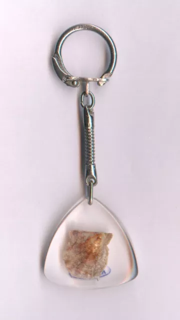 porte cle style BOURBON HUITRE avec perle RUSH.ON keychain vintage 60 2