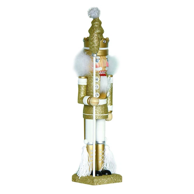 Schiaccianoci Re Schiaccianoci Legno Schiaccianoci Decorazione Vacanze Schiaccianoci Oro
