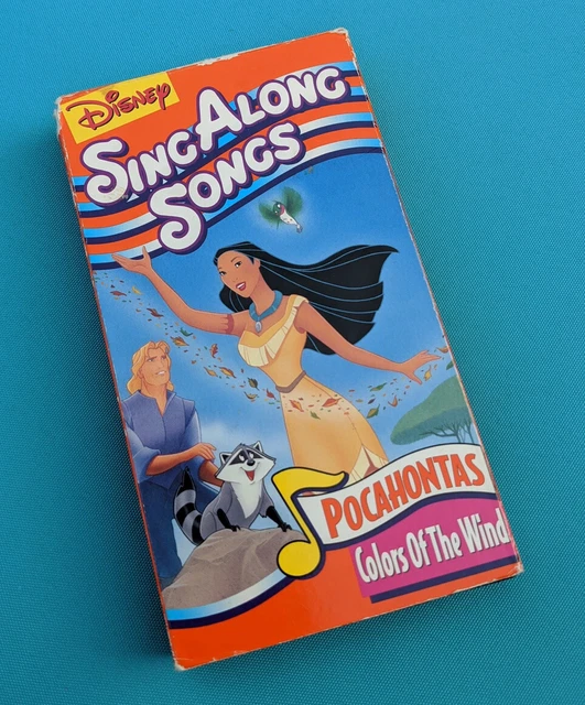 DISNEYS SING ALONG Songs Pocahontas Colors of the Wind (VHS, 1995) £