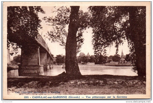33 CADILLAC SUR GARONNE - vue pittoresque sur la garonne