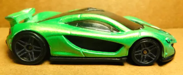 Car~Hot Wheels CFH20 McLaren P1 2016 Mattel 1:64 Green Diecast