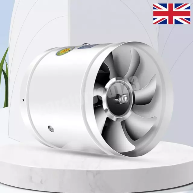 Air Ventilator Low Noise Exhaust Fan Inline Duct Fan for Home Bathroom Warehouse