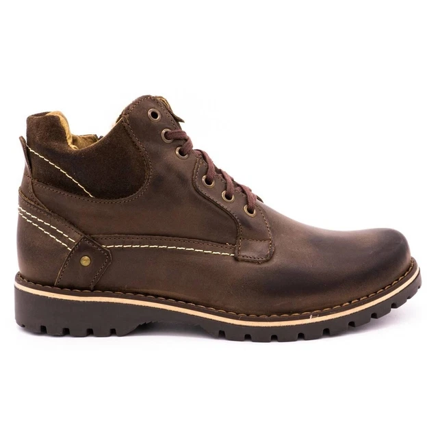 KOMODO Chaussures homme bottes de neige isolées 885 marron brun