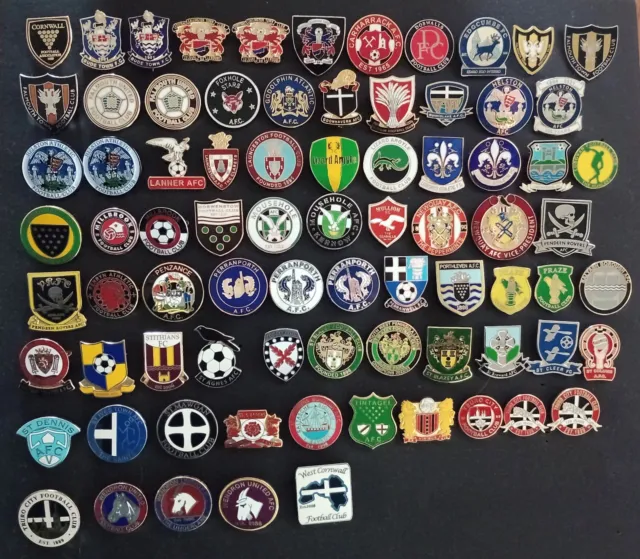 Cornwall - Cornish - Non League Assorted Football Clubs Pin Badges - Updated