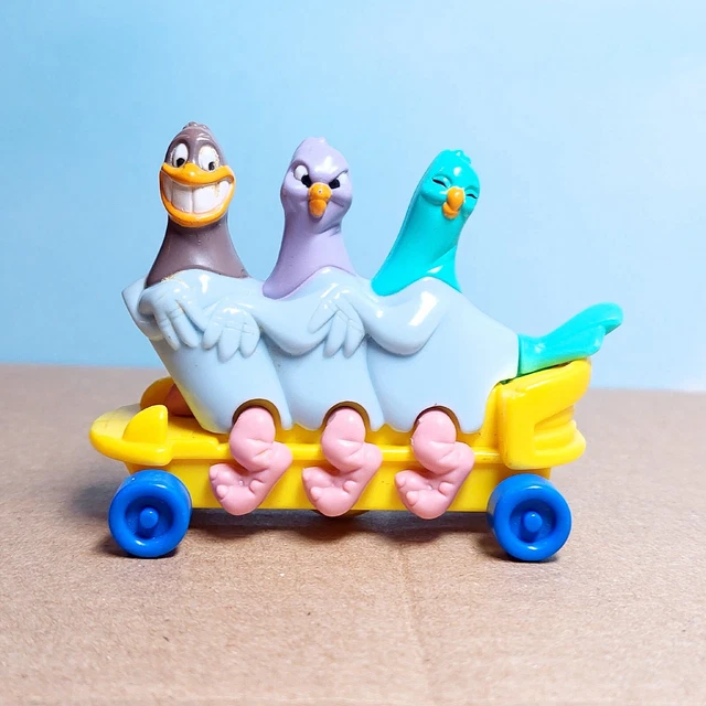Vintage 1993 Warner Bros Animaniacs Goodfeathers Push Figure Toy