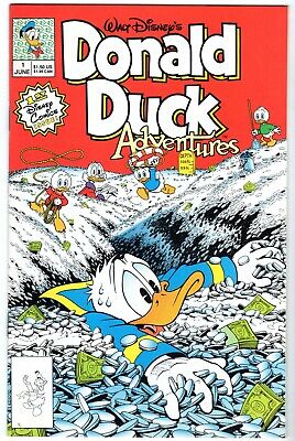 Walt Disney's Donald Duck Adventures #1, Near Mint Minus Condition!
