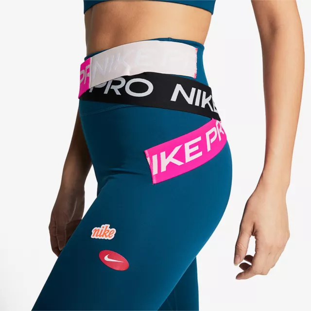 WOMENS NIKE ONE Lux Icon Clash 7/8 Running Tights Size Xl (Cj3385 432)  $61.99 - PicClick