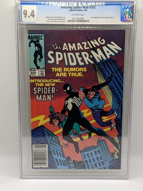 Amazing Spider-Man #252 *Cgc 9.4 * Black Suit 1St App Newsstand 1984