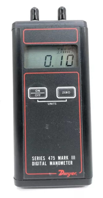 Dwyer Instruments 475-1-FM Séries 475 Grade III Portable Numérique Manomètre