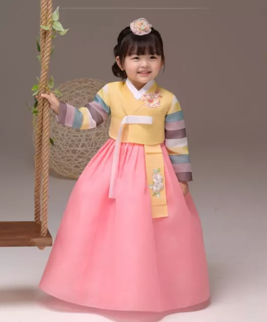 KIDS TRADITIONAL KOREAN Hanbok Dress For Girl $89.99 - PicClick
