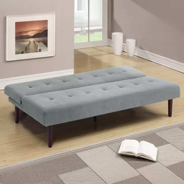 Convertible 3 Seater Sofa Bed Single Sleeper Sofa Couch Settee Sofabed Guest Bed