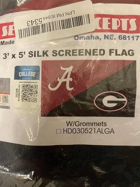 Alabama Crimson Tide VS Georgia Bulldogs Logo Flag 3x5 ft- With Grommets