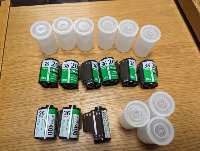 9 Color Rolls Fuji Fujicolor Superia X-Tra 6x 200 3x 400 35mm expired Unused NEW