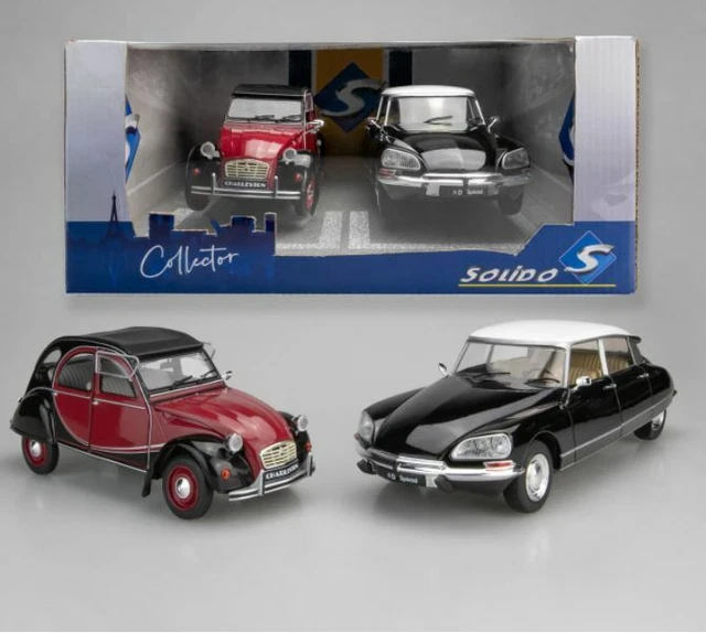 Solido 1/18 Pack Coffret Citroën 2 cv Charleston DS Spécial