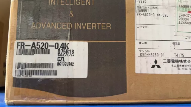 Mitsubishi FR-A520-0.4K Inverter New One Expedited Shipping FRA5200.4K 3