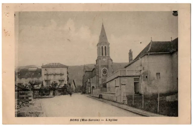 CPA 74 - BONS (Haute Savoie) - L'Eglise