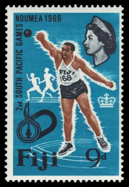 FIJI 227 (SG357) - NOUMEA '66 South Pacific Games "Shot Put" (pf38674)