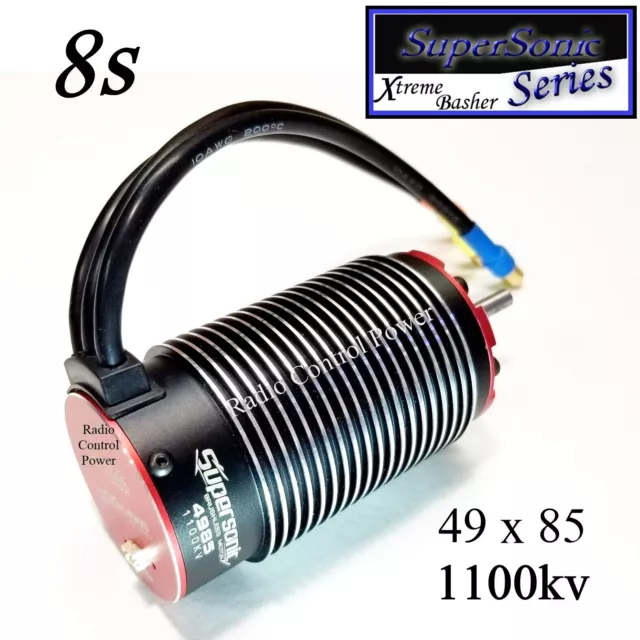 RCP RCMotors Rocket SuperSonic 49mmx85mm 1100kv 8s or 1580kv 6s Brushless Motor