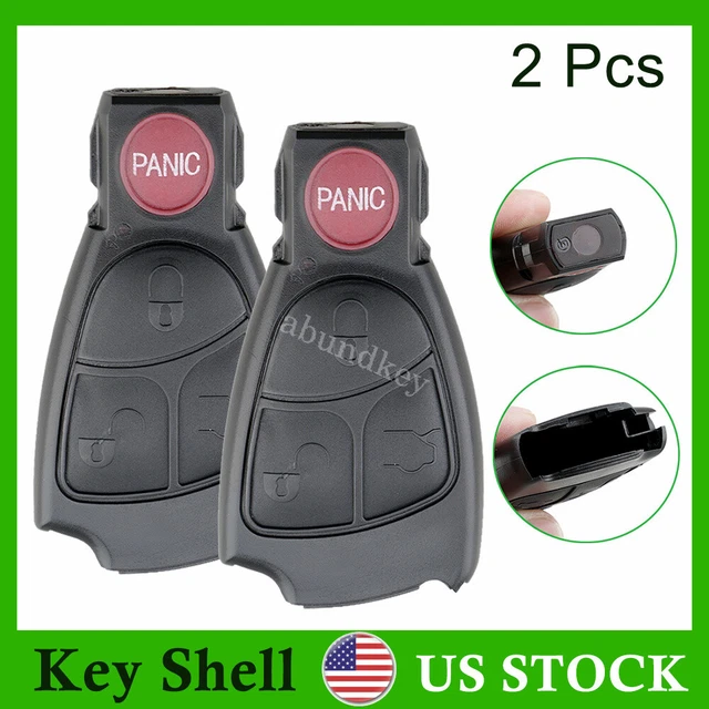 2 Smart Key Fob Remote Case Shell for Mercedes Benz CLK SLK SL C E S IYZ-3312