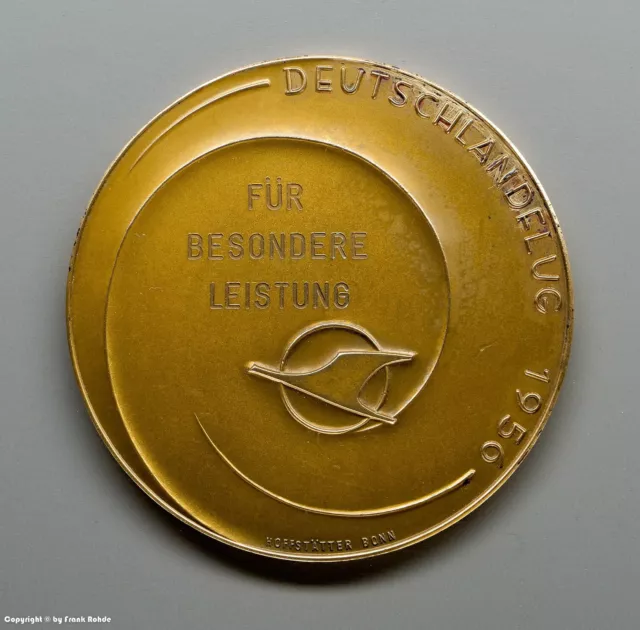 Bronze Medaille  - DEUTSCHLANDFLUG 1956 FÜR BESONDERE LEISTUNG - signiert