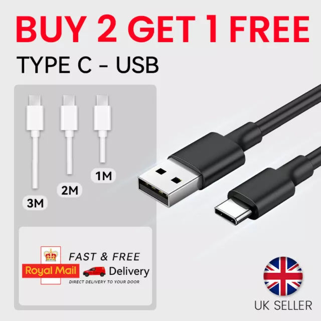 Type C to USB-C Data Charging Cable Fast Charger Samsung Galaxy S8 S9 S10+ Note