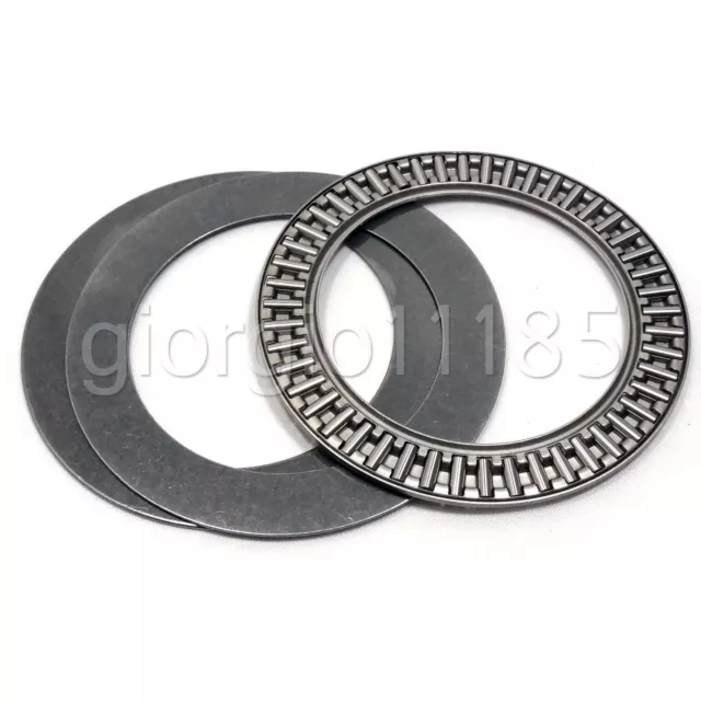 2pc AXK4565 Thrust Needle Roller Bearing With Two Washers 45 x 65 x 3mm