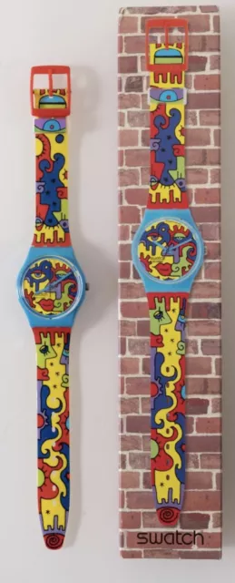 SWATCH MORNING GLOW GZ205S Design by Billy the Artist anno 2009 Solo 11.111 pz.