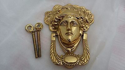 Victorian Solid Brass MEDUSA Door Knocker Brand New