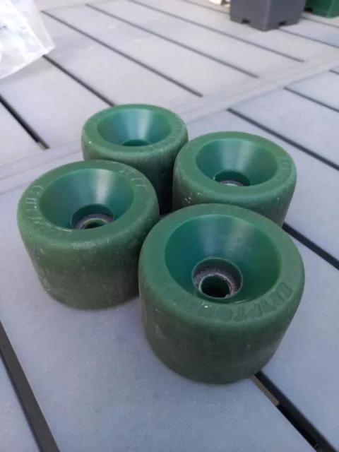 Set de 4 roues Kryptonics vertes 70 mm used OK Skateboard vintage