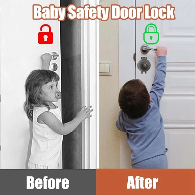 4 PACK DEADBOLT Child Safety Lock, Child Proof Deadbolt Cover, Door