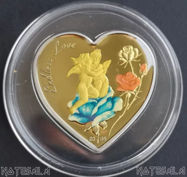 CONGO KONGO 5 FRANCS 2005 Endless LOVE Coin