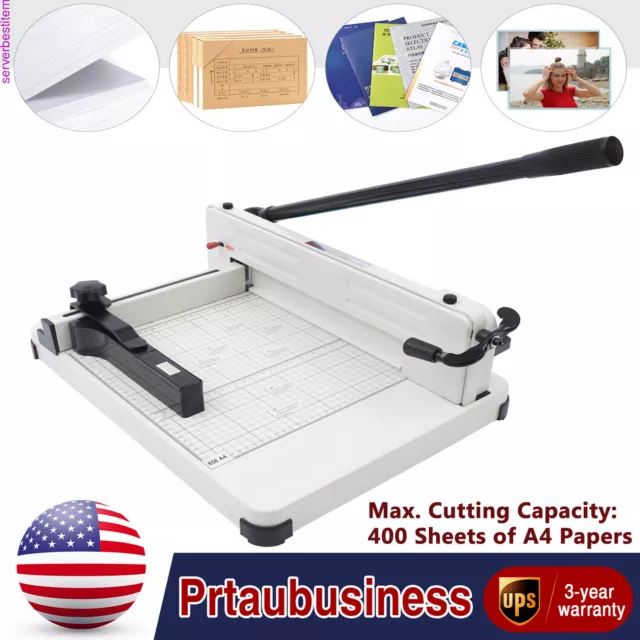 Professional Paper Trimmer Manual Guillotine Paper Cutter Heavy Duty Metal Base