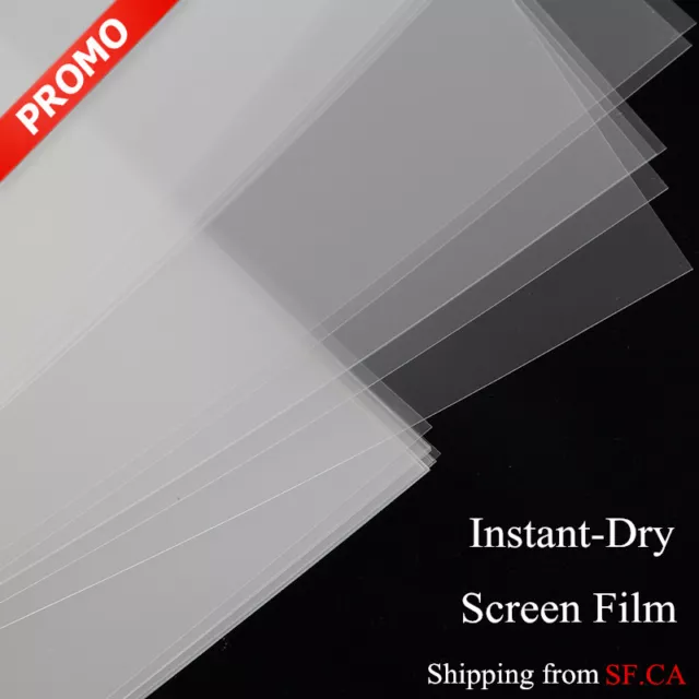 100 sheets，8-1/2" x 11"Waterproof Quick Dry Milky Inkjet Screen Printing Film