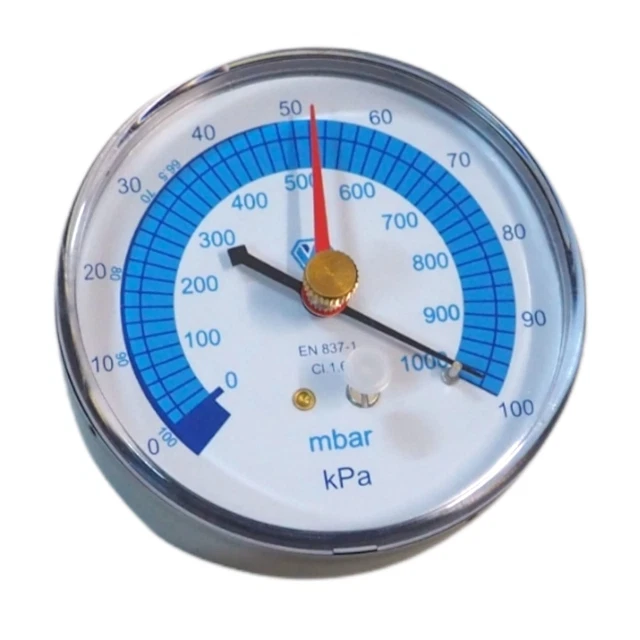 Wigam Vuotometro Ø 80 Attacco Posteriore 1/8 Npt 100 Kpa-0 Vacuometro Manometro Wigam Vuotometro Ø 80 Attacco Posteriore 1/8 Npt 100 Kpa-0 Vacuometro Manometro