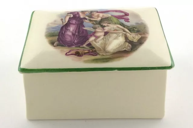 Vintage Royal Winton Grimwades Ceramic Trinket Box Made in England R253