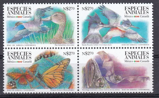 Mexico, Fauna, Birds, Animals, Butterflies MNH / 1995