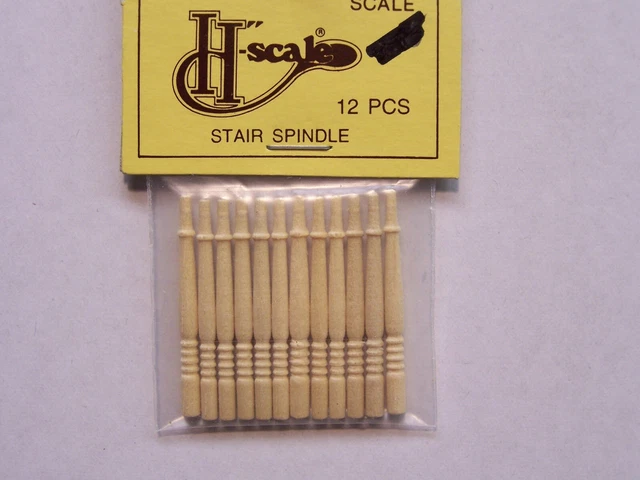 Dollhouse Miniatures Building Supplies, House works 1/2" Scale, STAIR SPINDLES