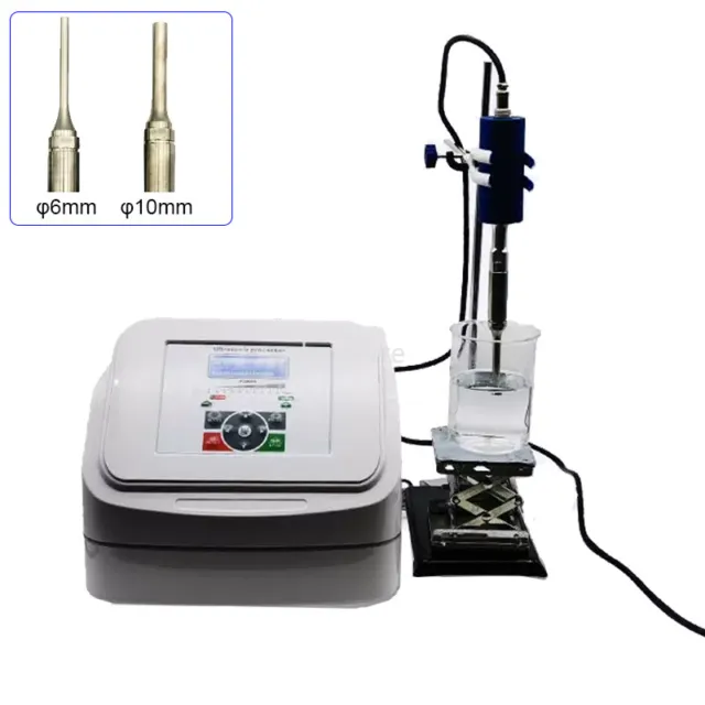 Lab Digital Handheld Ultrasonic Homogenizer Sonicator Cell Disruptor Mixer 800W