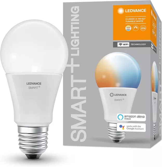 Ledvance LED Lampe E27 dimmbar RGB-TW Glühbirne Smart Wifi 14W Leuchtmittel