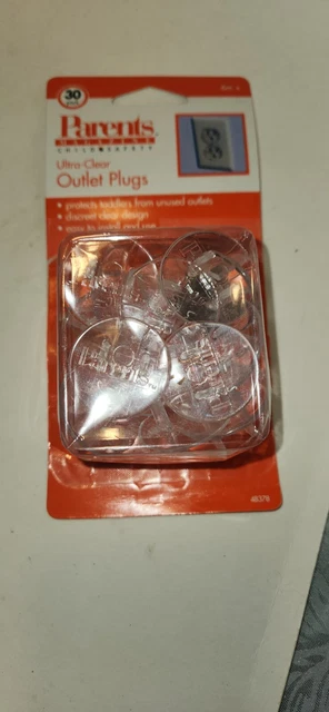 Outlet Plugs, Ultra-Clear Child Safety Plugs, Easy Install
