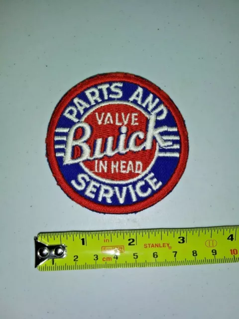 VINTAGE Embroidered Automotive Gasoline Patch UNUSED - BUICK PARTS AND SERVICE