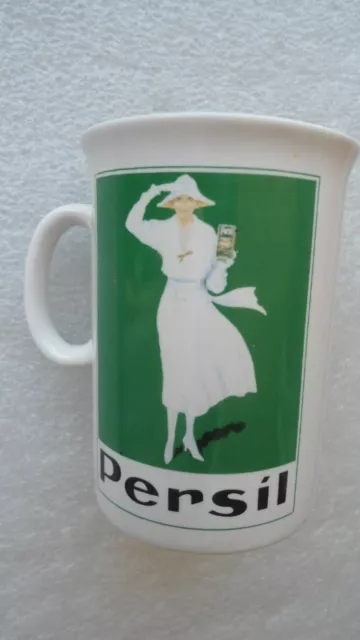 Persil Tasse Kaffeebecher Sammlertasse grün -Vintage