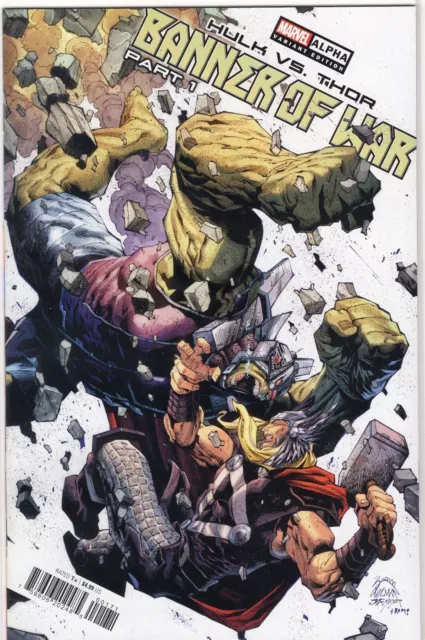 Hulk vs Thor Banner War Alpha Stegman 1:50 Marvel Comics 2022 NM+
