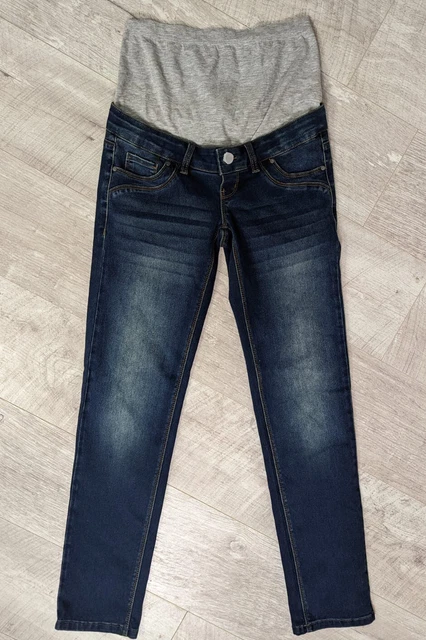 NUEVOS CON ETIQUETAS JEANS DE MAMALICIOUS AZUL OSCURO DENIM RECTO MAMALICIOUS MATERNAL. Reino Unido 10 (27). Precio de venta sugerido por el fabricante £55
