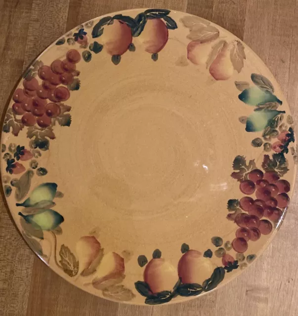 Pier 1 The Market Fruit Hand Painted Large Serving Platter Made in Italy RETIRED