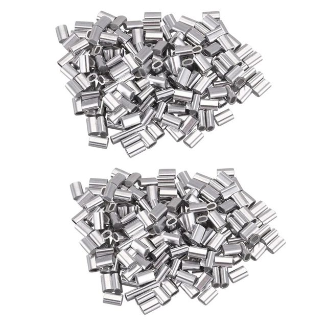 M1.5 AluminiumhüLse Kabelbinder Crimp Drahtseilfutter AluminiummanT2U1