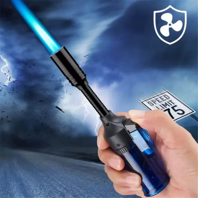 Jet Torch Flame Refillable Butane Lighter Adjustable Cigar Windproof Lighter