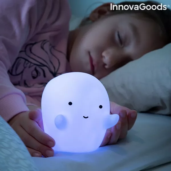 Lampe LED multicolore en forme de fantôme veilleuse enfant et bébé