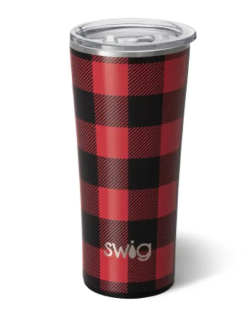 Swig Life Buffalo Plaid 22oz Stainless Steel Insulated Hot Cold Tumbler