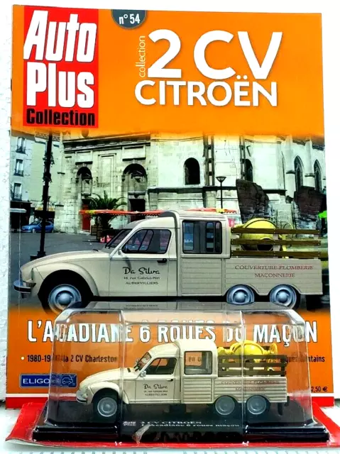 VOITURE MINIATURE CITROEN 2cv Acadiane 6 roues bachée Auto Plus Hachette  1/43 EUR 24,90 - PicClick FR